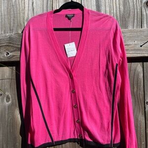 Worth NWT Hot Pink Cardigan Sweater